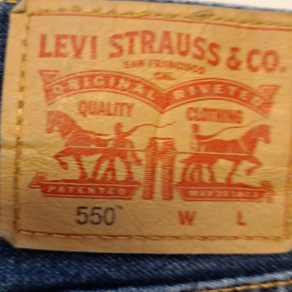 f Levi's Blue Straight-Leg Jeans with Classic Indigo Wash Very Nice 48x30